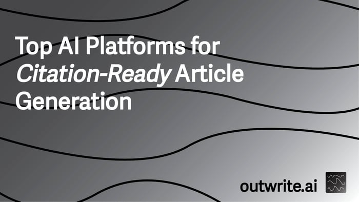 Top AI Platforms for Citation-Ready Article Generation